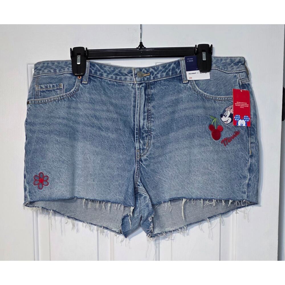 Old Navy x Disney High Waisted OG Jean Cut Off Shorts Size 20